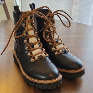 a new day Black and Brown Lace Up Boots 7 1/2